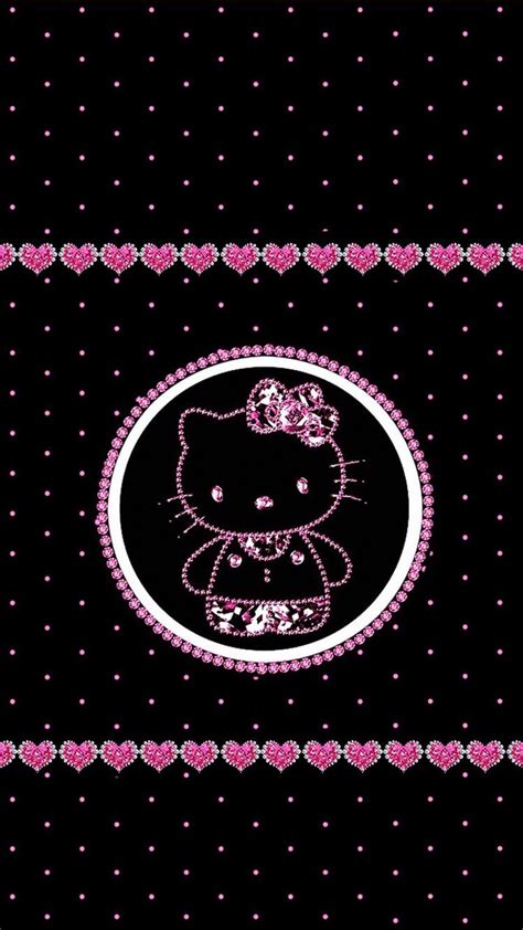 Black Hello Kitty Iphone Wallpapers Top Free Black Hello Kitty Iphone