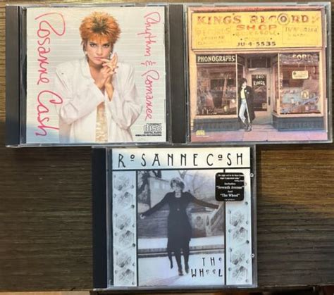 Rosanne Cash 3 Cd Lot Kings Record Shop The Wheel Rhythm And