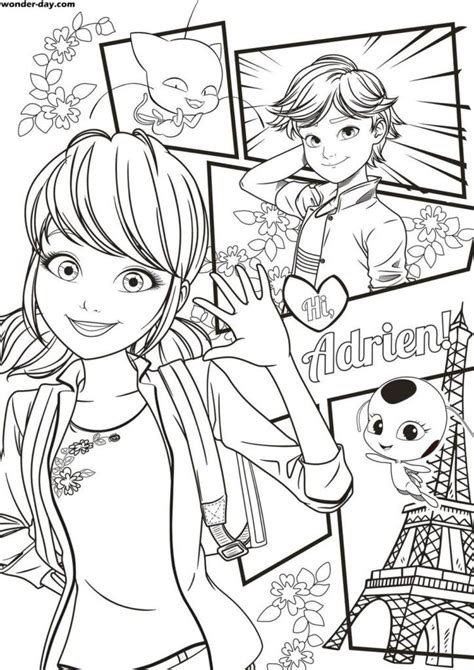 Ladybug And Cat Noir Coloring Pages Printable Coloring Pages Images And Photos Finder