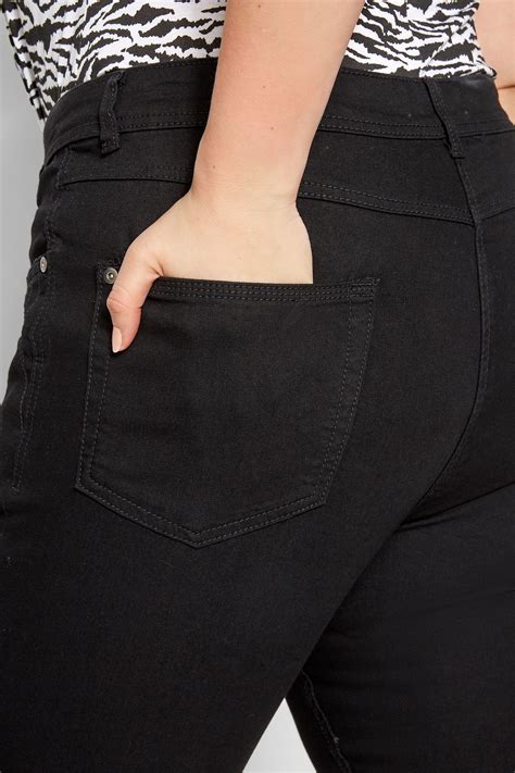 Schwarze Jeans Mit Geradem Bein Ruby Große Größen 44 64