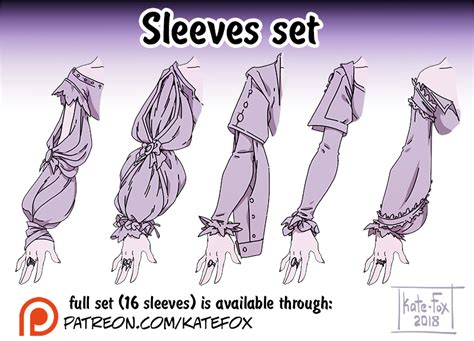 Sleeves Set By Kate Fox On Deviantart Drawing Reference Poses Drawing