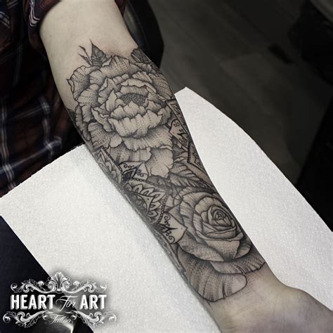 Dotwork Flower Forearm Tattoo Forearm Tattoos Tattoo Photography