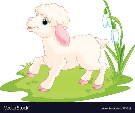 Easter lamb Royalty Free Vector Image - VectorStock