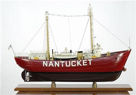 Lot Model Of The Nantucket Lightship Height 36 Length 49½