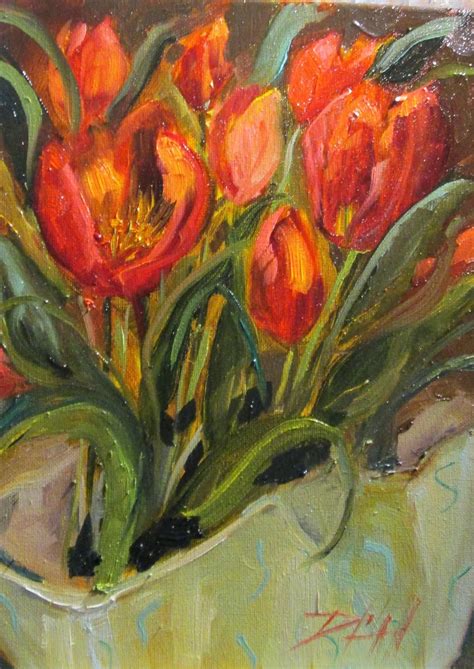 Painting Of The Day Daily Paintings By Delilah Spring Tulips