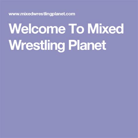 Welcome To Mixed Wrestling Planet Sculpting Tutorials Mixed