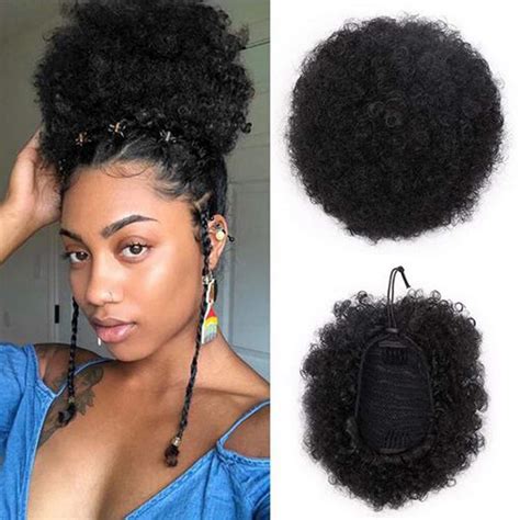 Don't worry, we've 31 ideas for you. Amazon.com : 8inch Human Hair Afro Puff Ponytail ...