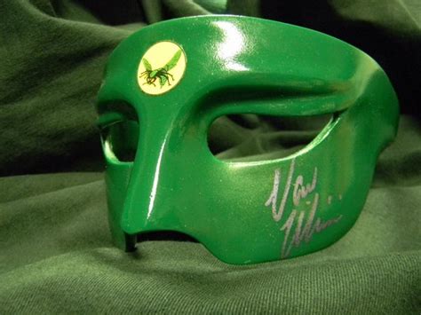 Van Williams Signed Green Hornet Replica Mask Jul 29 2013 Piece