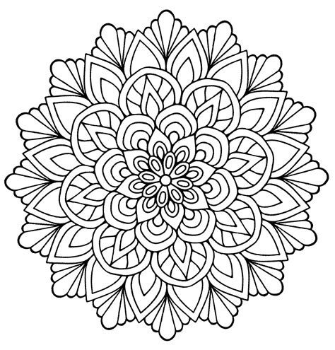 You can now print this beautiful easy simple mandala 85 coloring page or color online for free. Easy Flower with leaves - Simple Mandalas - 100% Mandalas ...