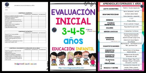 EvaluaciÓn Inicial EducaciÓn Infantil Portada Aprendizaje