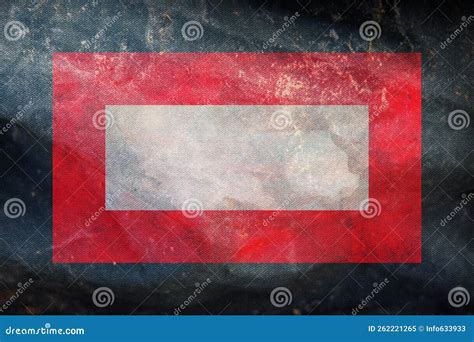 retro flag of dutch creole peoples baster with grunge texture flag representing ethnic group or