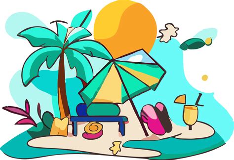 Summer Vacation Png Graphic Clipart Design 23258302 Png