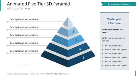 12 Professional 3d Flat Pyramid Charts To Show Levels Layer Hierarchy