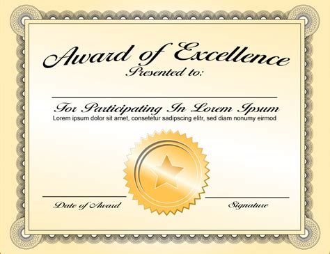 Template Ideas Awards Certificate Award Staggering Word Dow