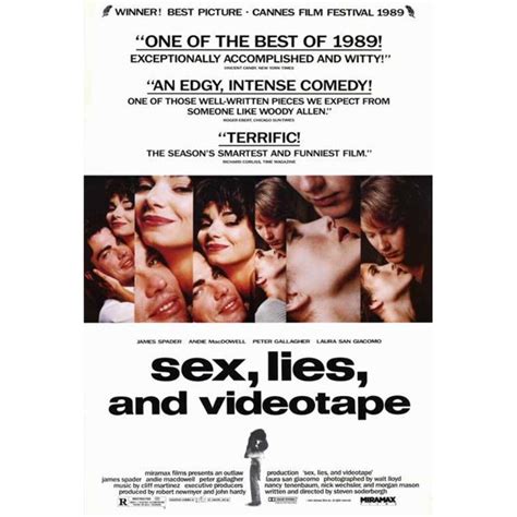Sex Lies And Videotape Movie Poster Style B 27 X 40 1989