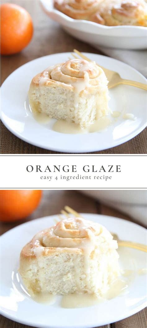 Orange Glaze Recipe For Rolls And Scones Julie Blanner Orange Glaze