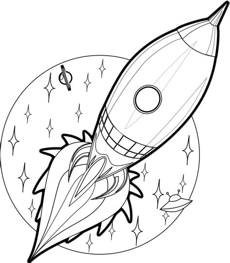 Pin By Richland Art On Reference Images Rocket Ships Space Coloring