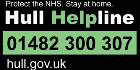 Hull Helpline Launched To Support Residents Most In Need 01482 300307