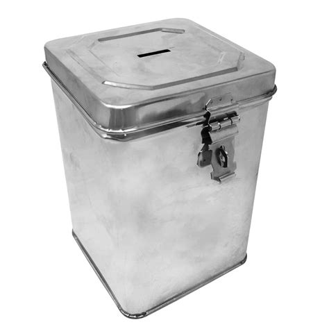 Nutristar Stainless Steel Piggy Bank Saving Box Lockable And Reusable