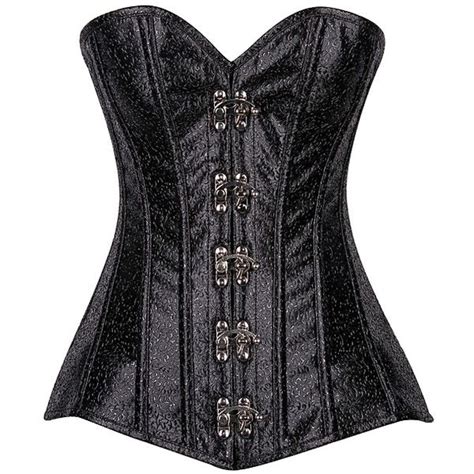 Daisy Corsets Black Top Drawer Swirl Embossed Corset 90 Liked On