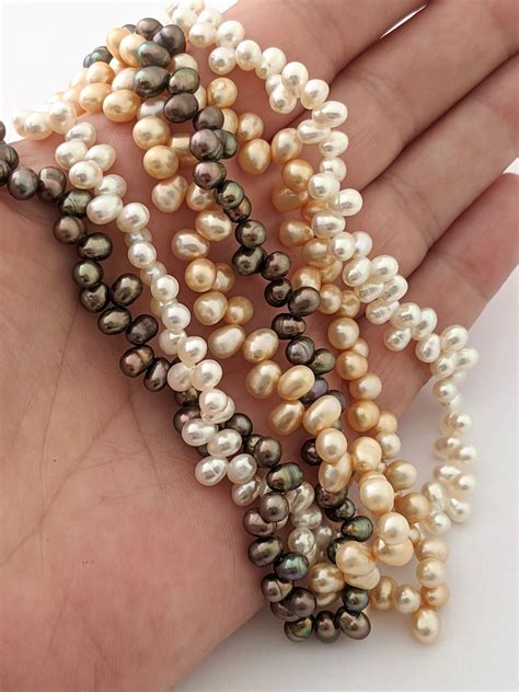 925 Sterling Silver Multi Strand Pearl Necklace Vintage Three Strand