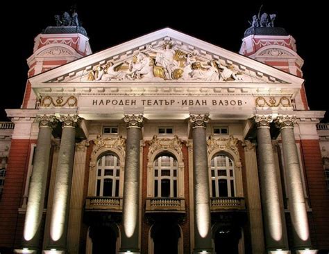 National Theatre Ivan Vazov In Sofia Capital Of Bulgaria Places In