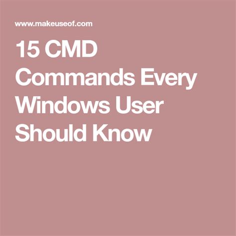 15 Windows Command Prompt Cmd Commands You Must Know Command