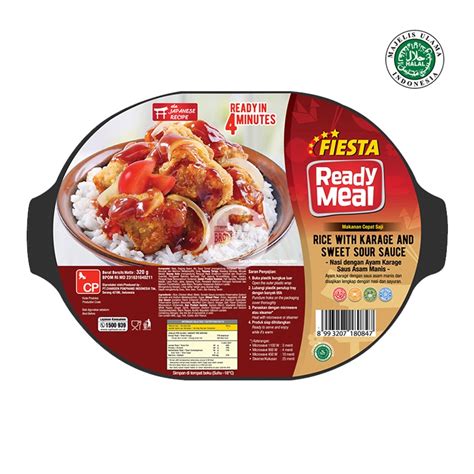 Jual Fiesta Ready Meal Rice With Karage And Sweet Sour Sauce 320gr