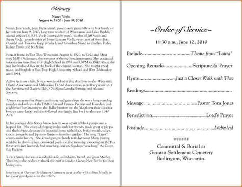 sample funeral programs teknoswitch