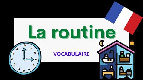 La Routine Daily Routine French Vocabulary For Beginners Youtube