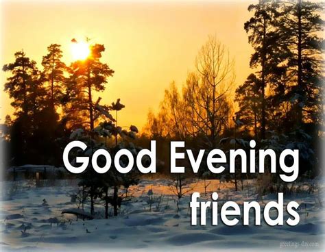 Good Evening A Peaceful Winter Evening Goodevening Goodeveningpost