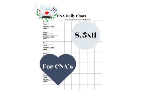 Cna Daily Report Sheet Etsy