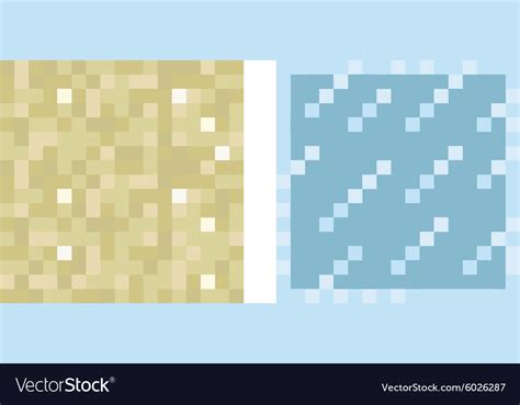 Texture For Platformers Pixel Art Sand Vector Image