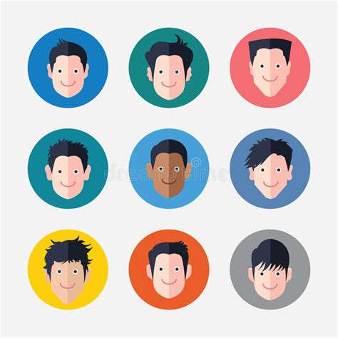 Set Of Avatar Icons Stock Illustration Illustration Of Infographic