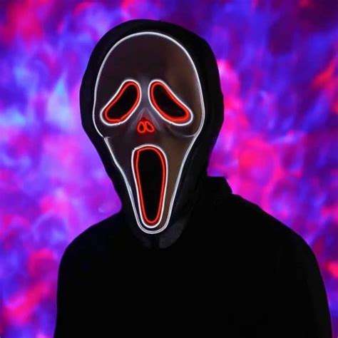 Classic Scream Light Up Scary Halloween Mask