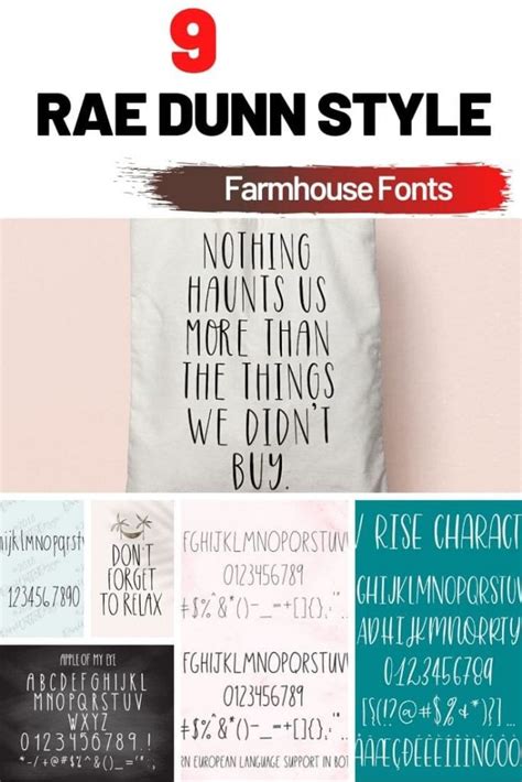 Rae Dunn Inspired Fonts For Your Home Decor Projects Color Me Crafty