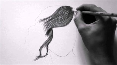 How To Draw Hair Realistic With Pencil Youtube