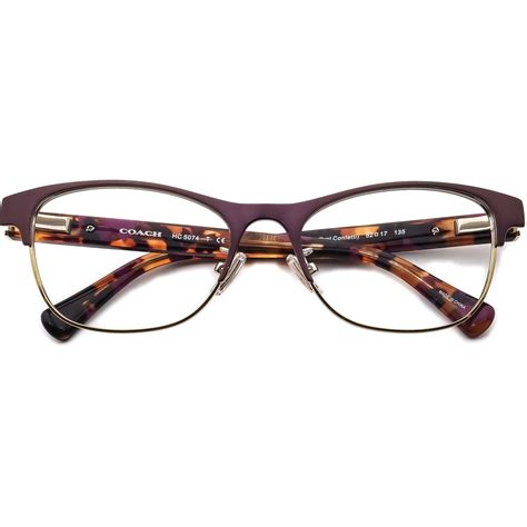 Coach Eyeglasses Hc 5074 9241 Satin Purple Purple Confetti Etsy