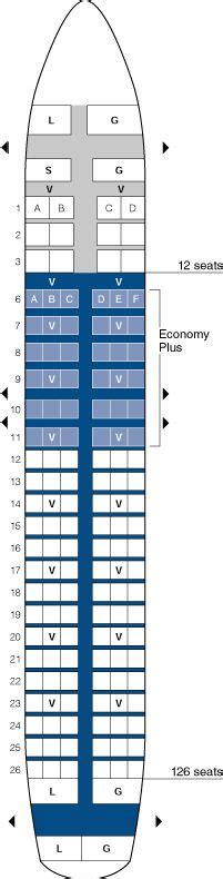 United Airlines Airbus A Jet Seating Map Aircraft Chart United