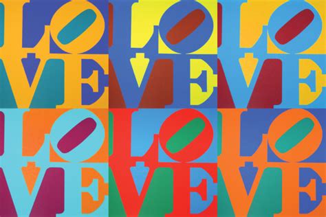 Robert Indiana Love Montage Pop Art Picture Prints Brisbane Australia