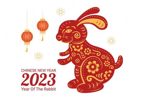 Nouvel An Lunaire Chinois 2023 Jour Du Lapin Signe Du Zodiaque