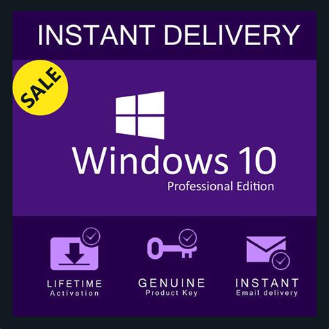 Microsoft Windows 10 Pro Professional Genuine License Key 100 Working
