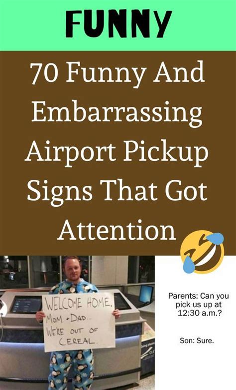 70 Funny And Embarrassing Airport Pickup Signs That Got Attention Artofit