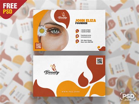 Spa And Beauty Salon Business Card Template Download Psd