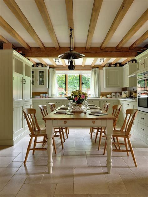 Pin By V On Oak Framed Extensions Country Kitchen Farmhouse Beams