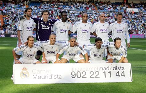 Real Madrid Team Group 200607 Seen Sport Images