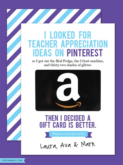 Teacher Appreciation T Card Printables