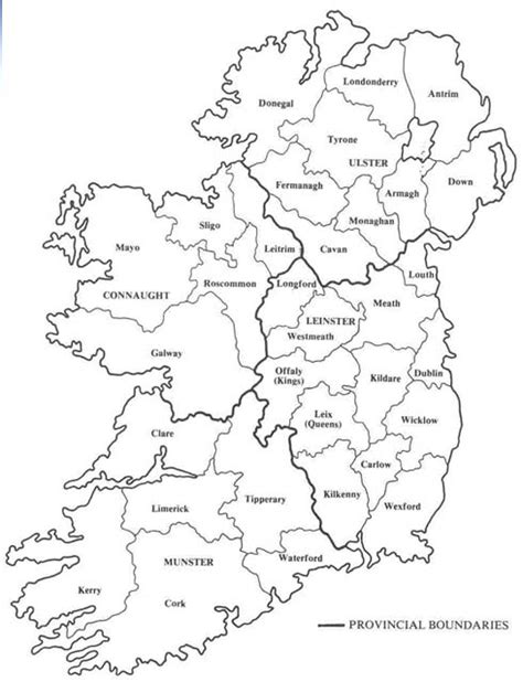 Counties Of Ireland Map