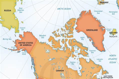 Vector Map Continent North America Custom Designed Graphics