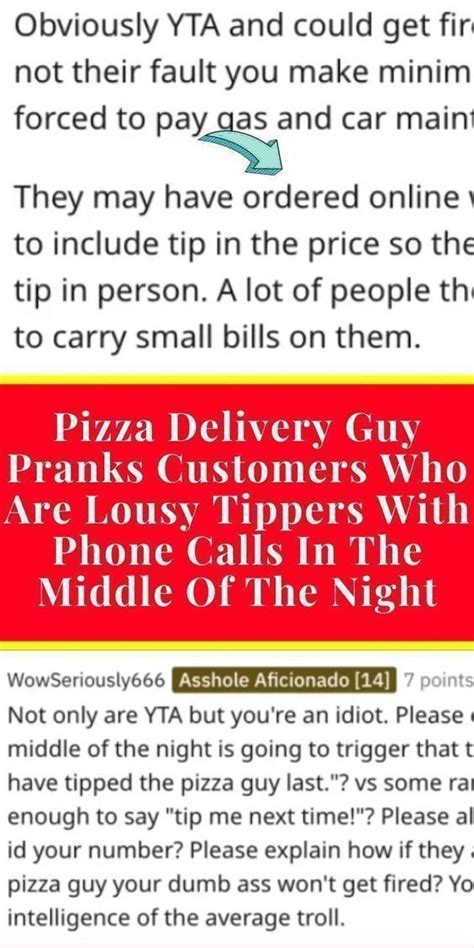 Pizza Delivery Guy Pranks Customers Who Are Lousy Tippers With Phone Calls In The Middle Of The